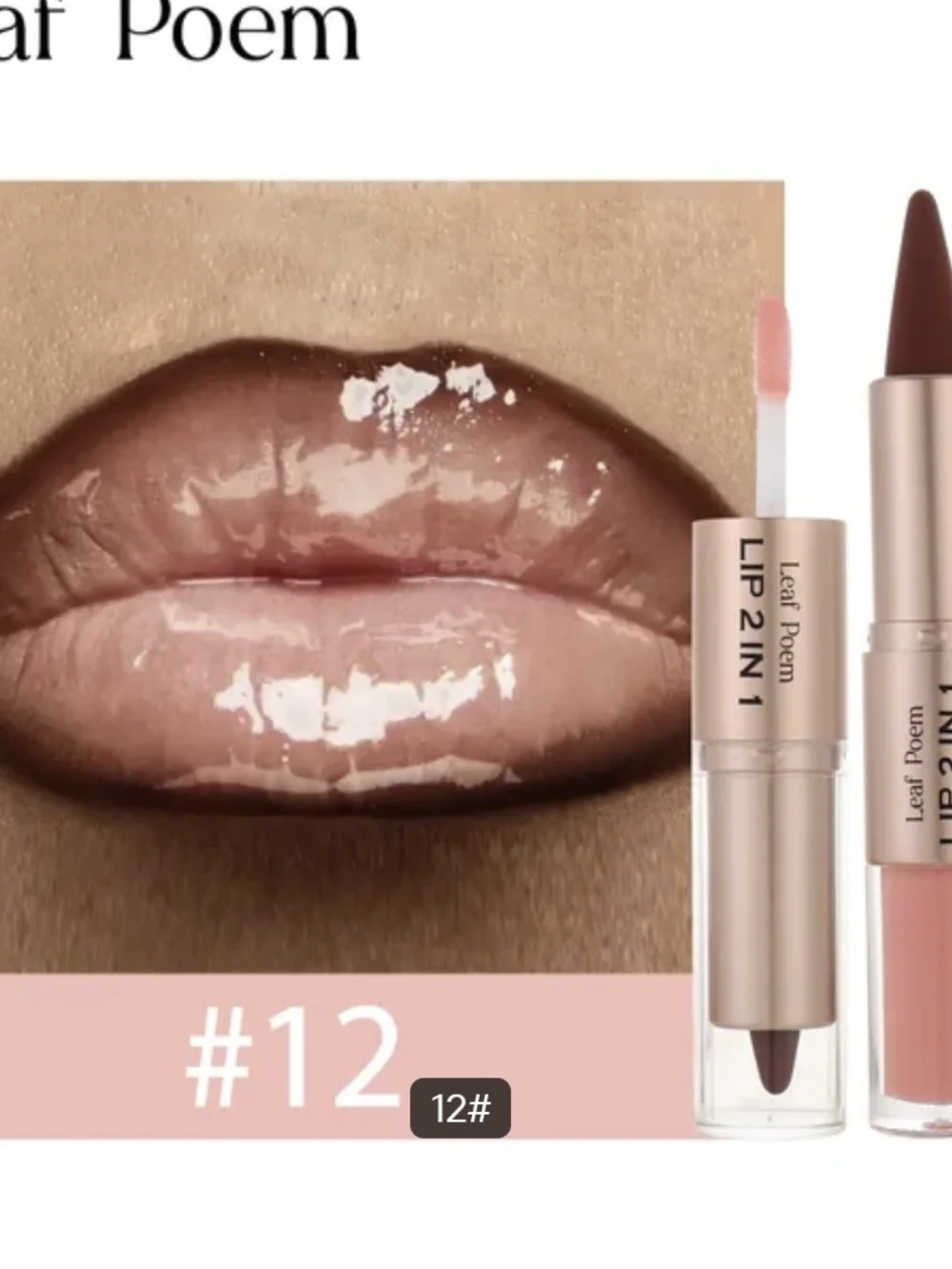 Lip 2-in-1 Liquid & Pencil Lipstick — #12 Nude Pink